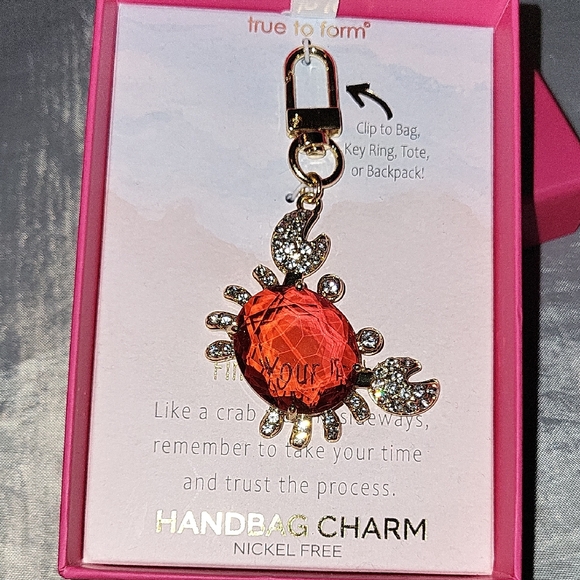 Red Crab Handbag Charm HL Te - Picture 1 of 2